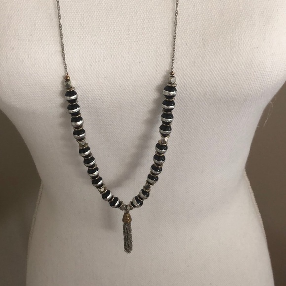 Jewelry - Long layering tassel bead necklace
